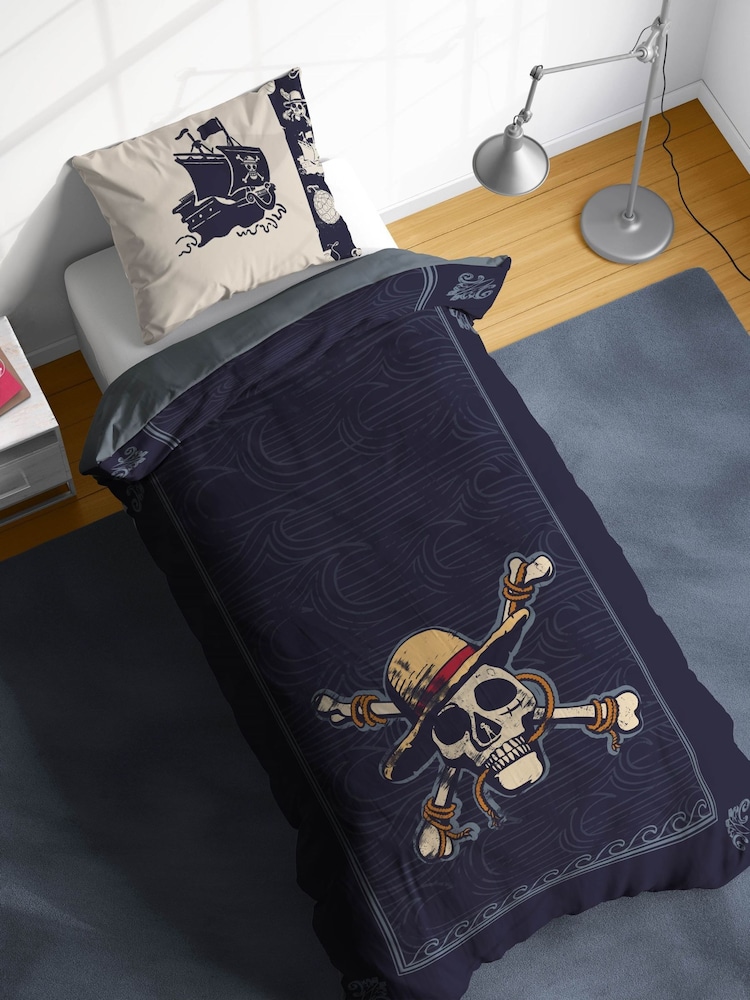 Jay Franco Blue One Piece High Seas 100 Cotton Single Duvet Cover Set - Image 1 of 6
