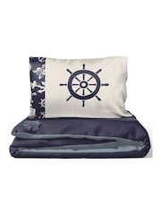Jay Franco Blue One Piece High Seas 100 Cotton Single Duvet Cover Set - Image 6 of 6