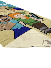 Jay Franco Brown Minecraft Alex and Steve Cotton Beach Towel - Image 3 of 4