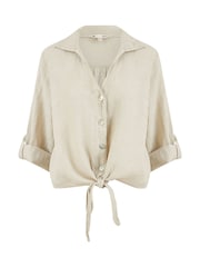 Yumi Natural Italian 100% Linen Shirt - Image 4 of 4