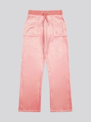 Juicy Couture Pink Girls Tonal Wide Leg Joggers - Image 4 of 6