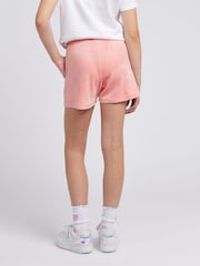 Juicy Couture Pink Girls Tonal Embroidered Velour Shorts - Image 3 of 7