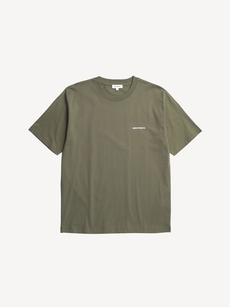 Norse Projects Green Johannes Logo Print T-Shirt - Image 1 of 4 Norse Projects Green Johannes Logo Print T-Shirt - Image 1 of 4