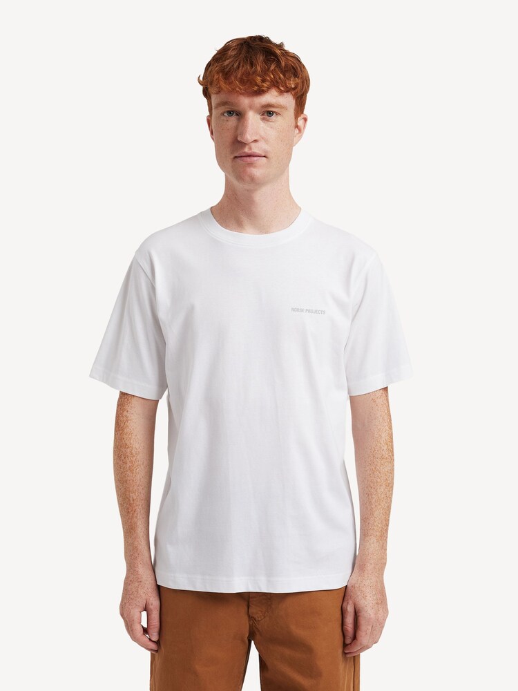 Norse Projects White Johannes Logo Print T-Shirt - Image 1 of 7 Norse Projects White Johannes Logo Print T-Shirt - Image 1 of 7