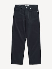 Norse Projects Blue Mogens Relaxed 5 Pocket Wide Wale Corduroy Trousers - Image 3 of 7