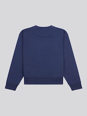 أزرق - U.S. Polo Assn. Womens Double Horsemen Crew Sweatshirt - صورة 6 من 7