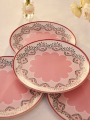 Cath Kidston Set of 4 Pink Cherry Melamine Dinner Plates - Image 2 of 4