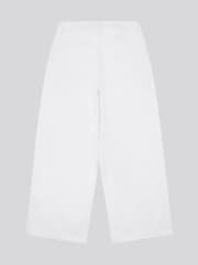 U.S. Polo Assn White Womens Ankle Wide Leg Chino Trousers - Image 2 of 3