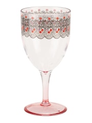 Cath Kidston Pink Cherry Picnic Wine Glass - Image 2 of 2