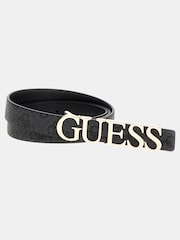 Guess Metal Logo Black Belt - Image 1 of 3
