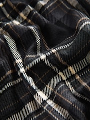 Black Check Motionflex Cosy Long Sleeve Cuffed Pyjamas Set - Image 4 of 5