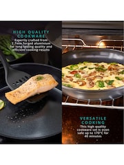 Swan 5 Piece Black Stealth Cookware Set with Superior Ceramic Compatible - Image 4 of 9