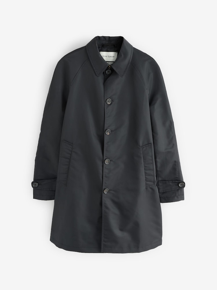 Oliver Spencer Black Arnold Raincoat - Image 1 of 1