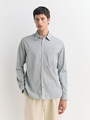Oliver Spencer Blue New York Special Brimham Stripe Shirt - Image 1 of 5