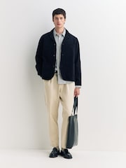 Oliver Spencer Blue New York Special Brimham Stripe Shirt - Image 4 of 5