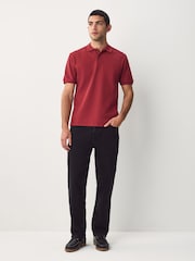 Red Textured Smart Polo Shirt - Image 2 of 6