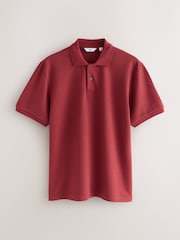 Red Textured Smart Polo Shirt - Image 4 of 6