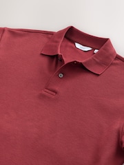 Red Textured Smart Polo Shirt - Image 6 of 6