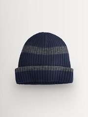 Oliver Spencer Blue Fisher Heavy Rib Wool Hat - Image 1 of 1