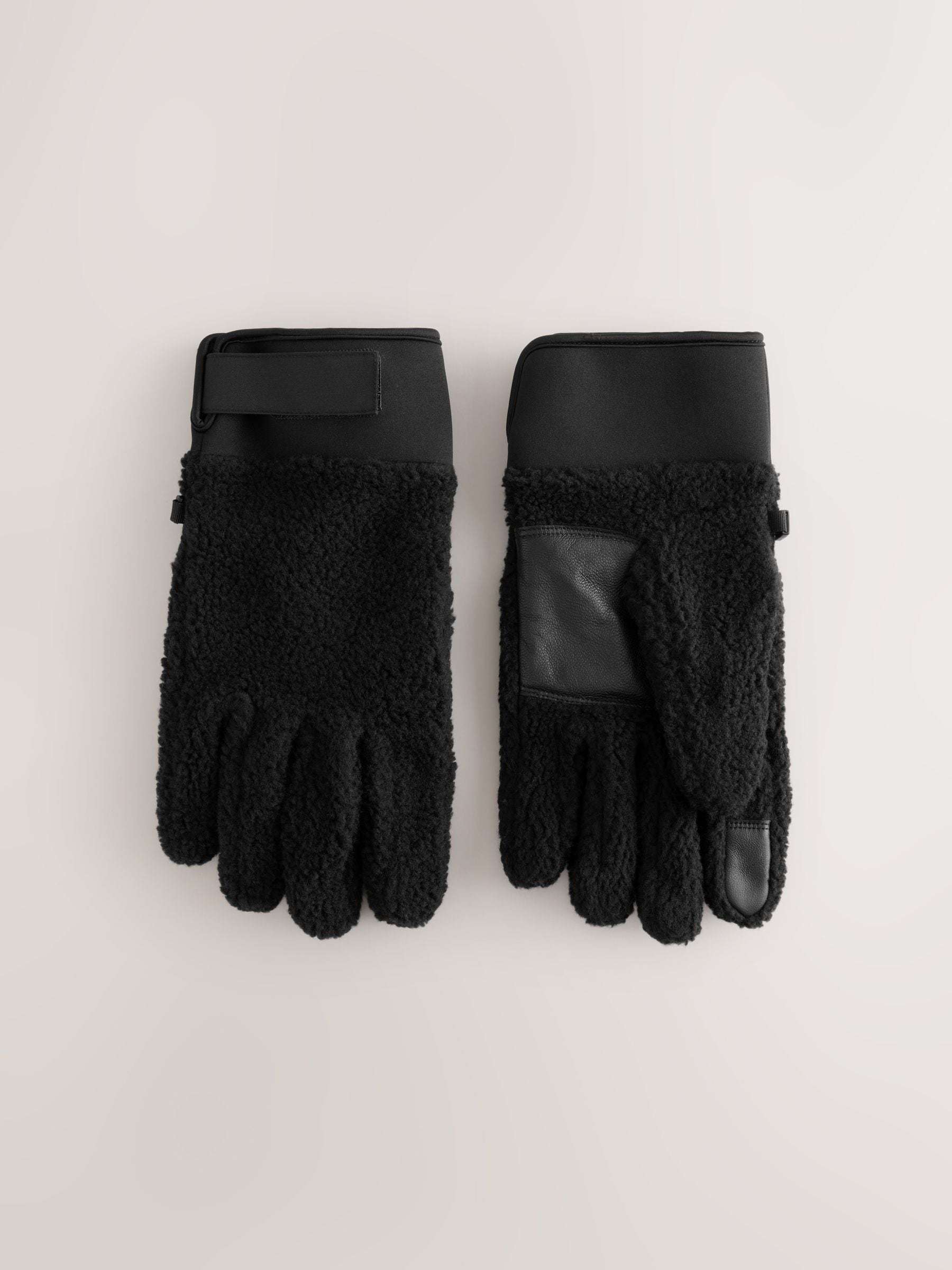 Buy Black Borg Fleece Gloves from Next China