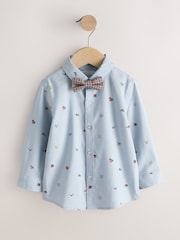 Pale Blue Waistcoat, Shirt, Shorts & Tie Set (3mths-9yrs) - Image 1 of 1