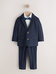 Navy Blazer, Shirt, Trousers And Bow Tie Set (3mths-9yrs) - Image 1 of 5