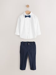 Navy Blazer, Shirt, Trousers And Bow Tie Set (3mths-9yrs) - Image 2 of 5
