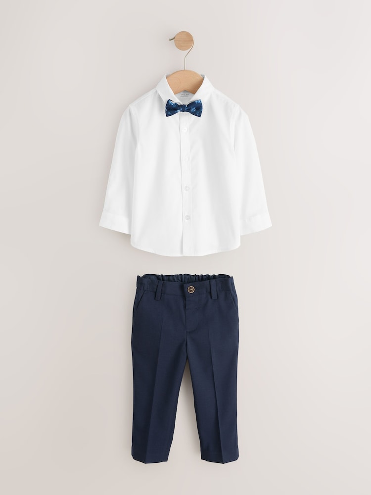 navy blue dress shirt with bow tie The Guru | Navy blue has become the new black for formal events and  occasions. A navy-blue tuxedo paired with a white crisp dress shirt,  black