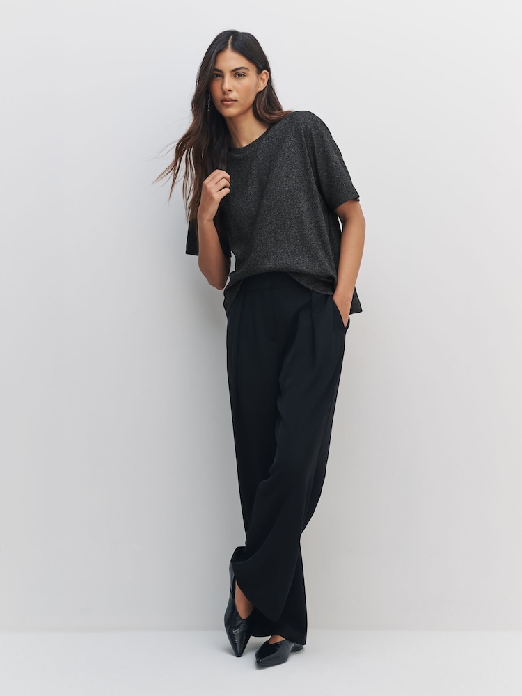 Charcoal Grey N. Premium Cosy Short Sleeve Crew Neck T-Shirt - Image 2 of 4