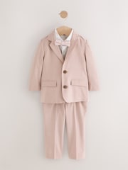 Pink Blazer Shirt Trousers and Bow Tie Set (3mths-9yrs) - Image 1 of 8
