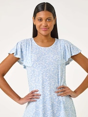 Roman Blue Angel Frill Sleeve T-Shirt - Image 4 of 5
