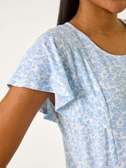 Roman Blue Angel Frill Sleeve T-Shirt - Image 5 of 5