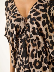 Roman Animal Print Boho Midi Dress - Imagen 5 de 5