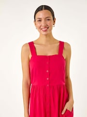 Roman Pink Seer Sucker 100% Cotton Sundress - Image 4 of 5