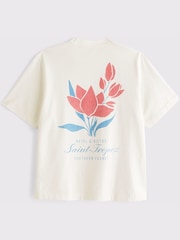 Белый - Abercrombie & Fitch Back Print Short Sleeve T-Shirt - Изображение 7 из 8