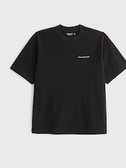 Negro - Abercrombie & Fitch Chest Logo Short Sleeve T-Shirt - Imagen 5 de 5