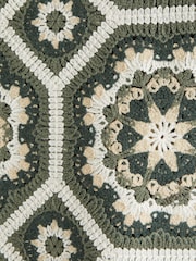 Abercrombie & Fitch Green Knitted Button Through Floral Print Shirt - Image 8 of 8