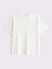 Blanco - Abercrombie & Fitch Chest Logo Short Sleeve T-Shirt - Imagen 1 de 1