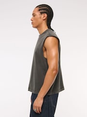 Abercrombie & Fitch 100% Cotton Acid Wash Sleeveless Tank Top - Image 3 of 6