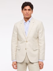 Abercrombie & Fitch Single Breasted Linen Blazer - Image 3 of 11