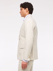 Abercrombie & Fitch Single Breasted Linen Blazer - Image 5 of 11