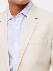 Abercrombie & Fitch Single Breasted Linen Blazer - Image 6 of 11