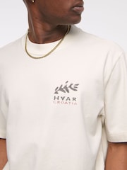 Abercrombie & Fitch Back Print Short Sleeve 100% Cotton White T-Shirt - Изображение 4 из 7