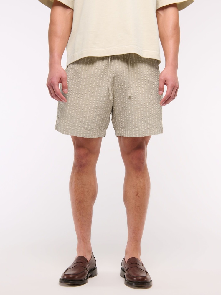 Abercrombie & Fitch 100% Cotton Pull-on Stripe Shorts - Image 1 of 1