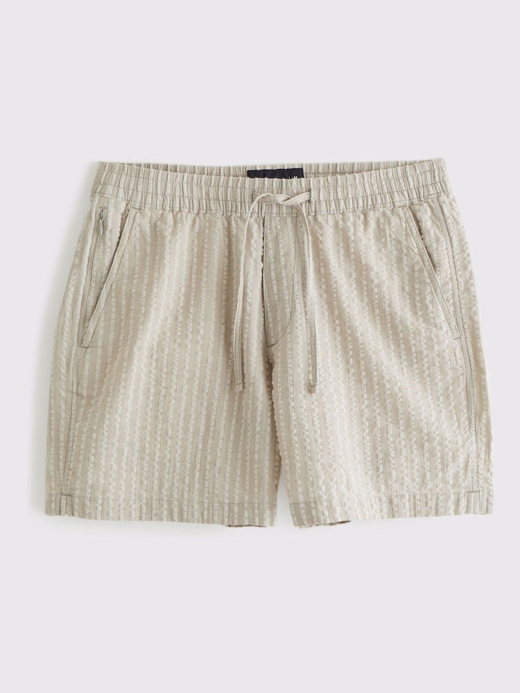 Abercrombie & Fitch 100% Cotton Pull-on Stripe Shorts - Image 6 of 7
