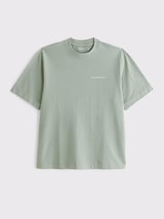 Verde - Abercrombie & Fitch Chest Logo Short Sleeve T-Shirt - Imagen 1 de 1