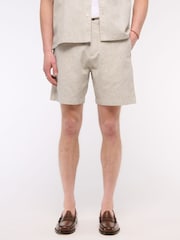 Abercrombie & Fitch Cream Linen Shorts - Image 2 of 7