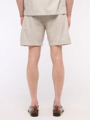 Abercrombie & Fitch Cream Linen Shorts - Image 3 of 7
