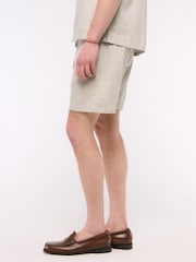 Abercrombie & Fitch Cream Linen Shorts - Image 4 of 7