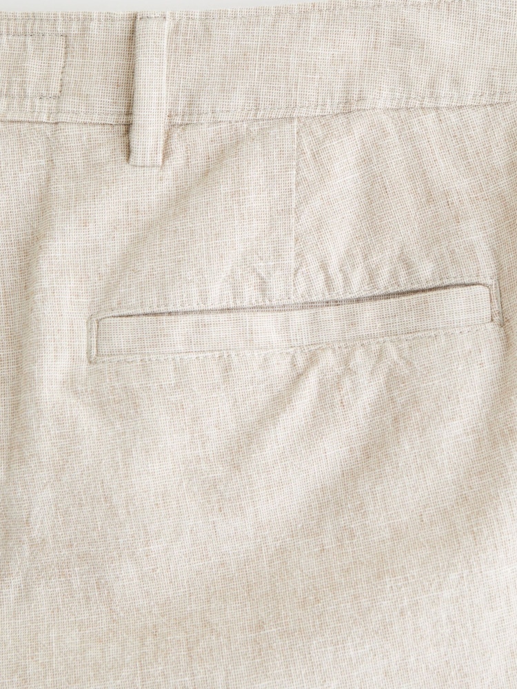 Abercrombie & Fitch Cream Linen Shorts - Image 7 of 7